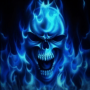 icon Blue Skull Live Wallpaper