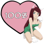 icon Cute Anime Girl Battery Widget
