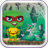 icon Turtle Blocky Cross Ninja Run 1.0