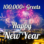 icon New Year 100,000 Greets