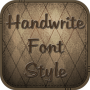 icon Handwrite Font Style